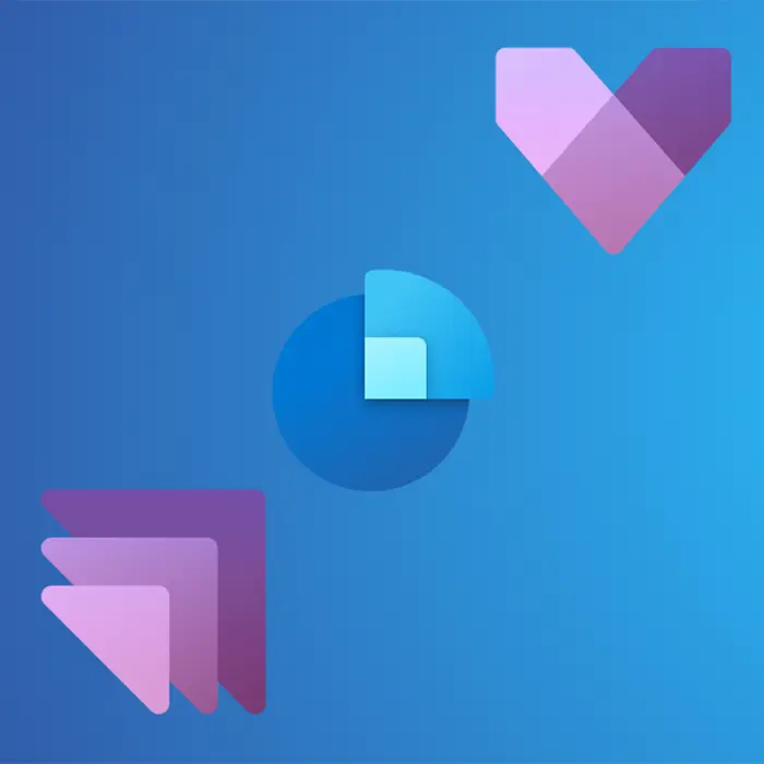 Various icons representing different modules within Microsoft Dynamics 365.